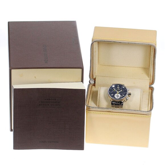 LOUIS VUITTON Tambour Lovely Cup MM Q132G Chronograph Quartz Ladies Watch - Picture 4 of 12